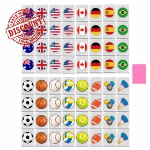 Dtaigou Flag Pattern Game Tiles