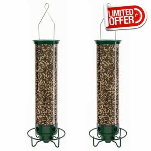 Bonkshire 2X -M Yankee Squirrel Proof Wild Bird Feeder with Weight-Activated Rotating Perch