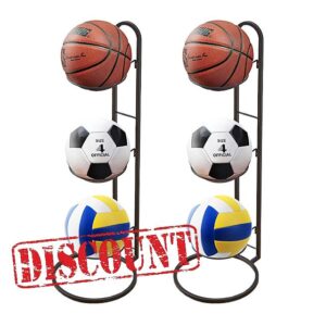 2pcs Basketball Ball Storage Racks