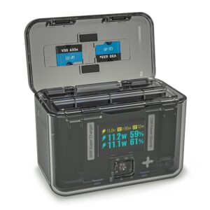 FROVOL Battery Charging Box For Insta 360 X4 Dual Channel Battery Charger OLED Display Accessories Charge for insta360 X4 Portable