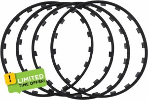 Car Wheel Protectors 4 Piece Set - Alloy Rim Protectors