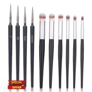 Yoseng Drybrush Set with Miniature Paint Brushes-10 Pc Premium Art Paintbrush Set for Tabletop & Wargames Miniatures
