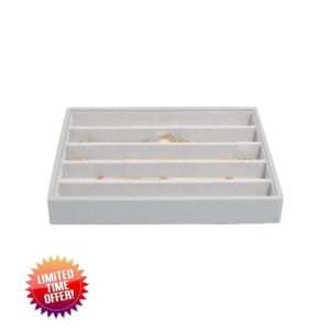 Stackers Pebble Grey Classic Medium Jewellery Box Necklace Laye