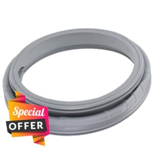SPARES2GO Rubber Door Seal Gasket Compatible with Samsung Washing Machines Equivalent to DC64-02888A DC64-02750A