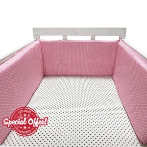 Aocase Baby Cot Bumper Bed Bumper One Piece Anti Collision Bed Bumper for Children Soft and Comfortable Edge Protection Baby Cot Bumper