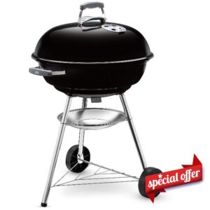 Weber Compact Kettle Charcoal Grill Barbecue