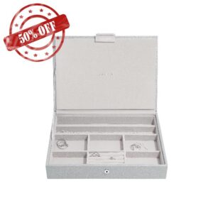 Stackers Pebble Grey Classic Medium Jewellery Box Lid