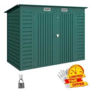 Outsunny 8 x 4FT Galvanised Metal Garden Shed