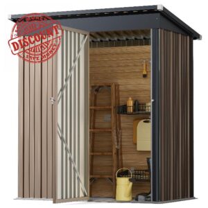 XEMQENER Lockable Garden Storage Shed