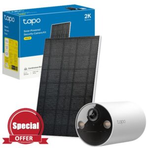 Tapo 2K Solar Powered Wireless Security Camera Kit