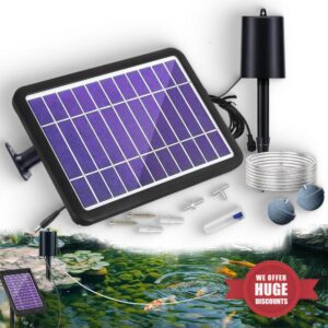 RISINGUP Solar Pond Aerator with Air Pump