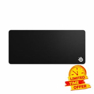 SteelSeries QcK Gaming Mouse Pad - XXL Cloth - Peak Tracking and Stability - Esports Mousepad - Never-Slip - Full Desk Coverage