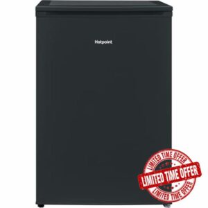 135 Litre Freestanding Under Counter Larder Fridge - Black            [Energy Class E]