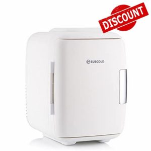 Subcold Classic4 Mini Fridge - Cooler & Warmer | 4 Litre/6 Cans | AC+USB | Portable Small Fridge for Skincare
