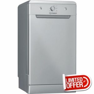 Indesit DF9E 1B10 S UK 9 Place Setting Slimline Dishwasher - Silver            [Energy Class F]