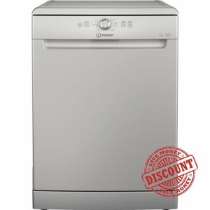 Indesit Push & Go D2F HK26 S UK 14 Place Setting Dishwasher - Silver            [Energy Class E]
