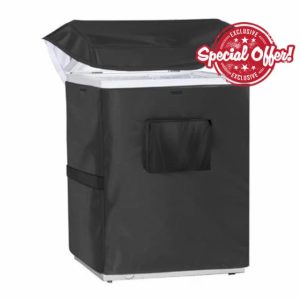 Chest Freezer Cover | Chest Freezer Cover Deep Freezer Covers Waterproof UV Protection Top with Zipper | for Outside Indoor Beverage Refrigerator-Suitable (58x56x86cm)