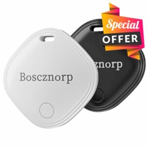 Boscznorp Air Tracker Tag 2 pcs with Apple Find My (iOS Only) Super Lightweight Item Finders for Keys
