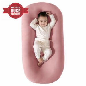 Baby Lounger Baby Sleep Pod Newborn Lounger for Baby 0-12 Months Soft Skin-Friendly Baby Nest Pod Breathable Nest Wrap-Around Washable Newborn Lounger Pillow