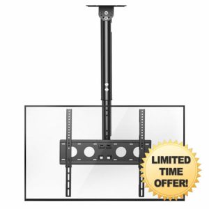 XINLEI Ceiling TV Mount Full Motion TV Bracket for Most 26-65 Inch Flat Curved TVs/Monitors