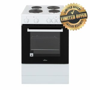 Willow WSE60WH 68L Freestanding Single Cavity Electric Cooker - White            [Energy Class A]