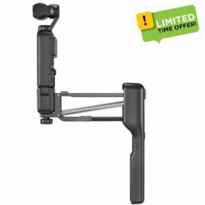 XBERSTAR Handheld Stabilizer for DJI Osmo Pocket 3 Head Handheld Stabilizer Collapsible Z-Axis Shock Absorber Compatible with DJI Osmo Pocket Camera Gimbal (Black)