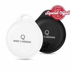 QING CAOQING Air Tracker Tag 2 Pack with Find My App(iOS ONLY)