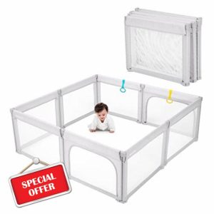 Doradotey Playpen Foldable Baby Playpen