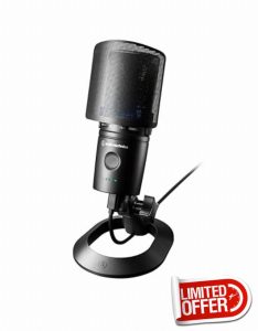 Audio-Technica 2020USB-XP Cardioid Condenser USB Microphone Black