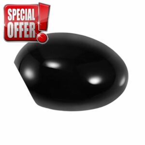 X AUTOHAUX Car Rear View Left Side Mirror Cover Cap Replacement Gloss Black for BMW Mini Clubman R55 Hatchback Cooper R56 Convertible R57 Mirror Guard Covers