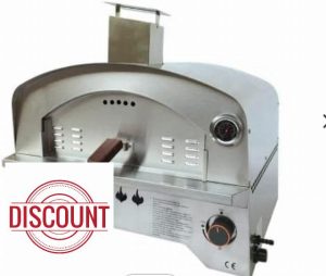 Suprills 2 Burner Table Top Gas BBQ Pizza Oven