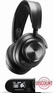 SteelSeries Arctis Nova Pro Wireless Multi-System Gaming Headset - Neodymium Magnetic Drivers - Active Noise Cancellation - Infinity Power System - ClearCast Gen 2 Mic - PS5