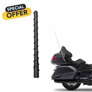 Motorcycle Short Antenna Fit for Honda Goldwing GL1800 (2001-2017) | F6B (2013-2017) | 7" Spiril Flexible Rubber Antenna