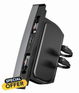 Fasgear USB Hub Docking Station 4-Ports Compatible for Tesla Model 3/Y 2023 2022 2021 Model Y 2024 Car Interior Accessories