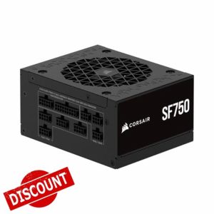 CORSAIR SF750 (2024) Fully Modular Low Noise 80 PLUS Platinum ATX Power Supply – ATX 3.1 Compliant – PCIe 5.1 Ready – SFX-to-ATX Bracket Included – Black