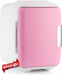 Subcold Classic4 Mini Fridge - Cooler & Warmer | 4 Litre/6 Cans | AC+USB | Portable Small Fridge for Skincare