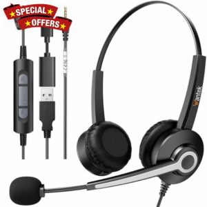 Wantek USB Headsets with Microphone