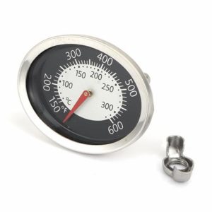 GLOWYE 66070 Oval Thermometer for Weber Q1200 Q120 Q2200 Q220 Series Grill