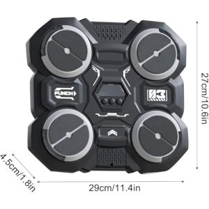 Smart Music Boxing Machine with Light & Adjustable Speed