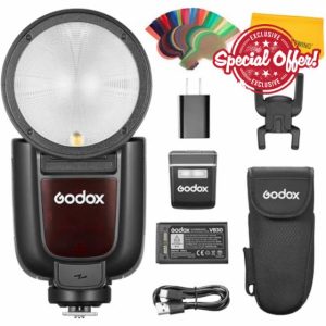 GODOX V1 Pro O V1Pro O Round Head TTL Flash Speedlite for Olympus Panasonic