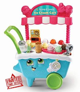 VTech LeapFrog 600703 Scoop & Learn Pretend Toddler Toy for Role Play Food and Magic Ice Cream Scooper Scoop/Learn Cart Set