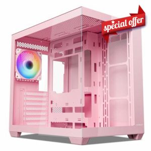 Vetroo AL900 ATX PC Case with 270° Full View Tempered Glass