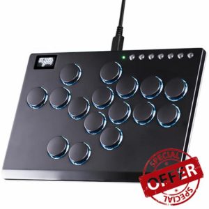 Sehawei All Metal Arcade Stick 16Keys All-Button Controller with Custom RGB & Turbo Functions