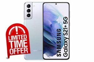 Samsung Galaxy S21+ 5G Smartphone SIM Free Android Mobile Phone Phantom Silver 128GB (Renewed)