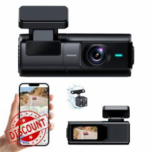 Dash Cam Front and Rear with WiFi