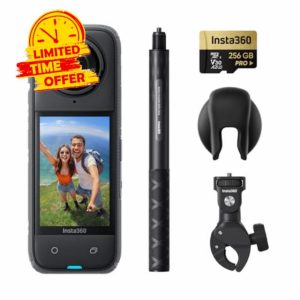 Insta360 X4 Motorcycle Bundle - 8K Waterproof 360 Action Camera