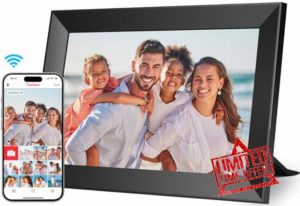 LUOCAI 10.1 Inch WiFi Digital Photo Frame Built in 32GB Memory
