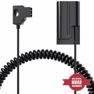 D-tap to NP-F550 Dummy Battery Cable Decoded F570 NP-970 Power (Camera Camcorder Broadcast LED Light Monitor Atomos Ninja/Shinobi Video Transmitter BMPCC 6K) from Vmount AB Battery