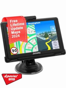 Jimwey 2024 UK Sat Nav for Car