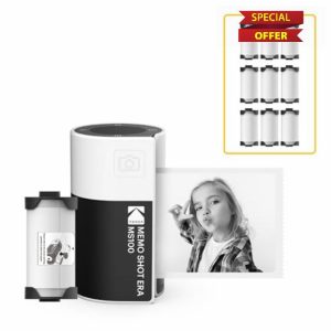 KODAK Memo Shot ERA Kids Instant Digital Camera and Photo Label Printer Bundle